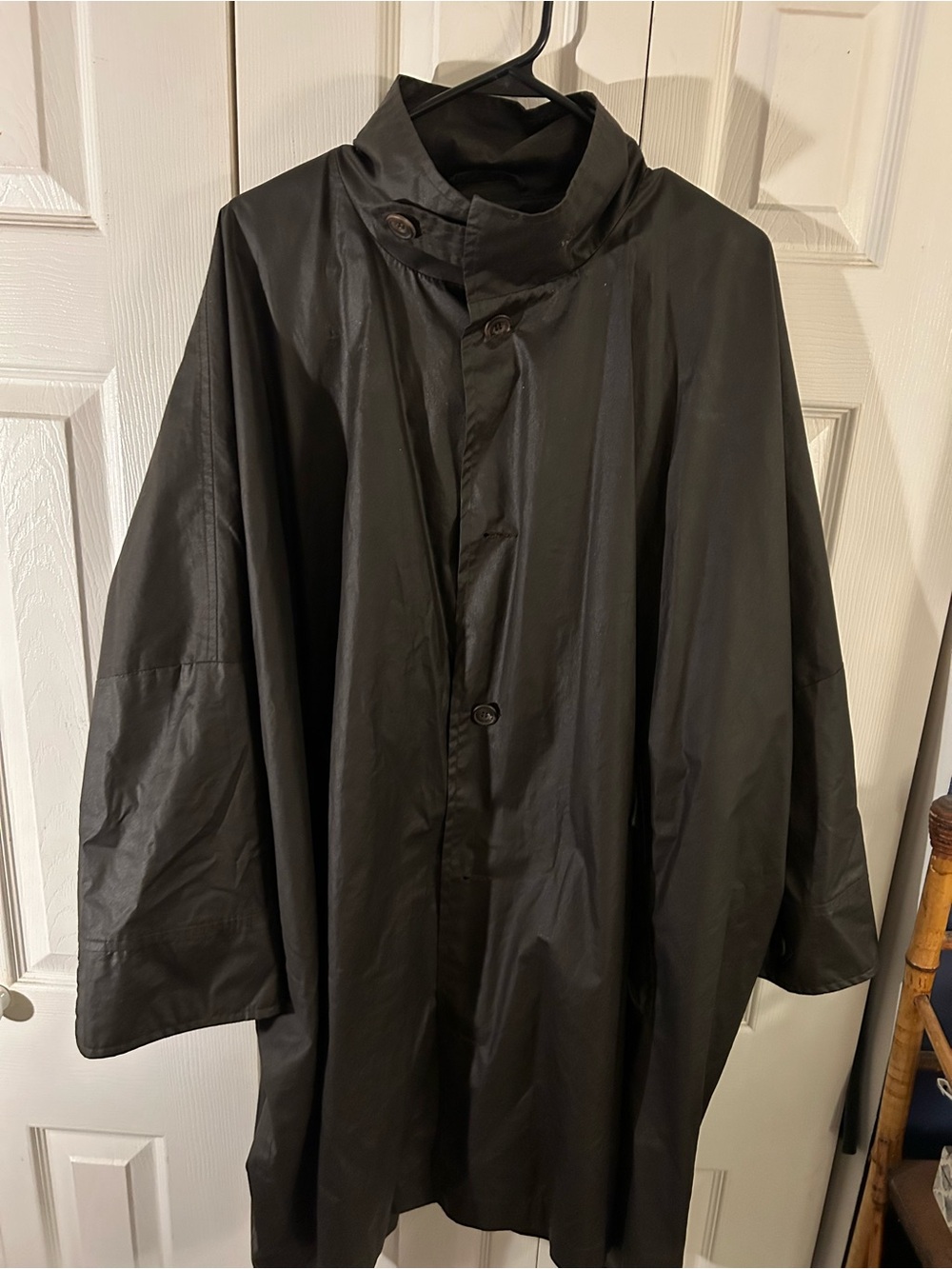 eskandar Brown Raincoat with Stand Collar